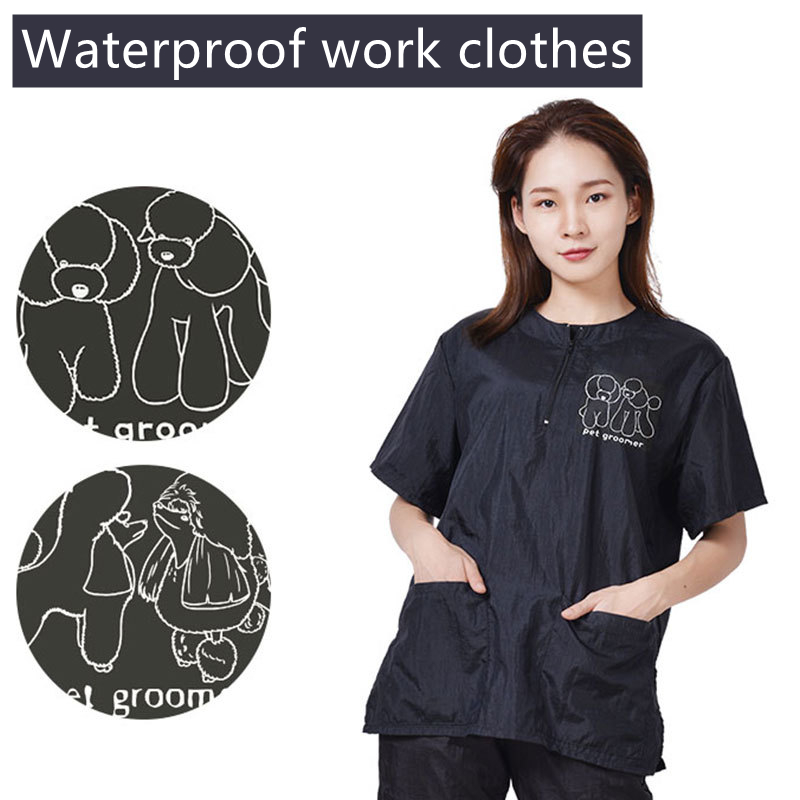 Hair Care Works - Waterproof Work Clothe Pet Groomer Uniforms