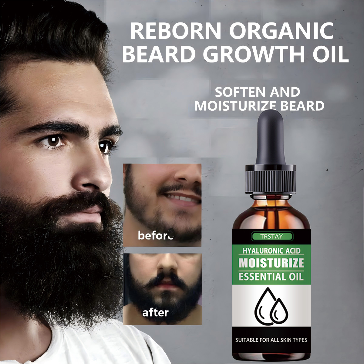 Hair Care Natural Products - 100%Natural Accelerate Facial Hair Grow Beard
