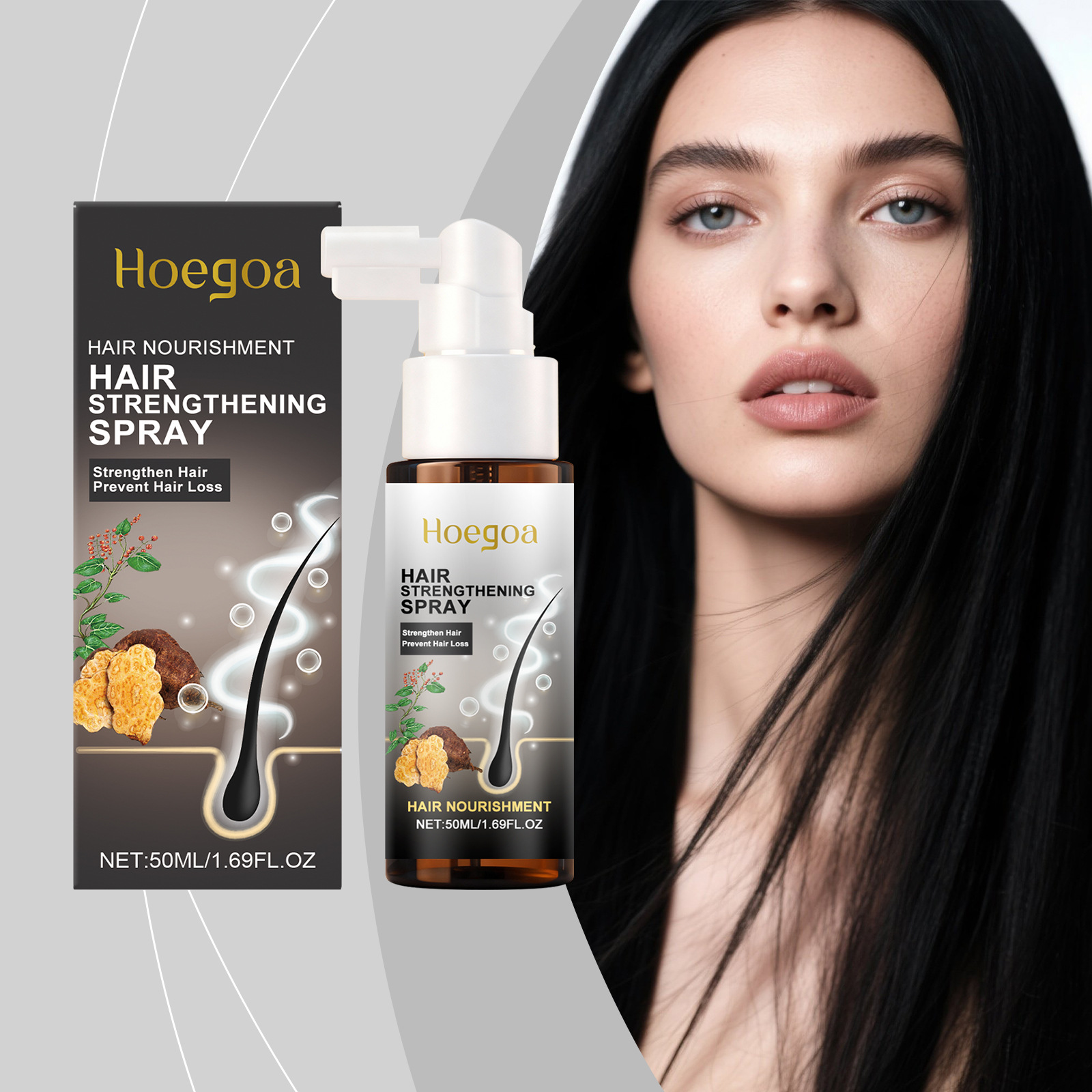 Hair Care For Hair Fall - Hoegoa Hair Strengthening Spray Anti Hair