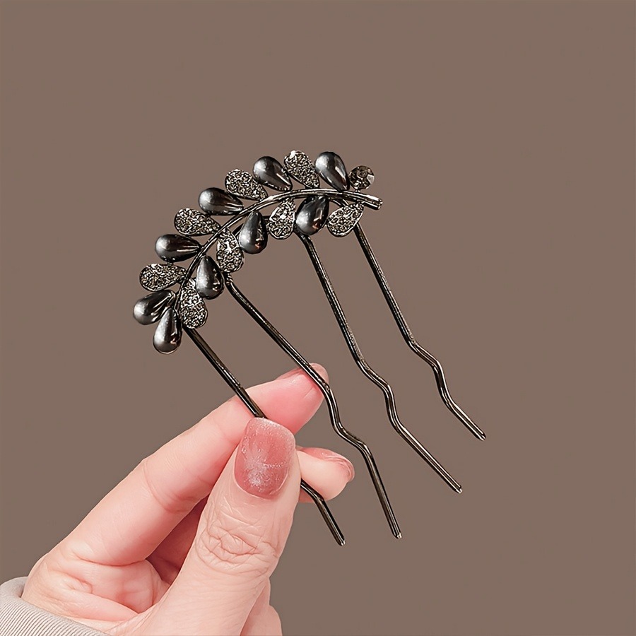 Hair Care Japanese - Chinese ancient style exquisite rhinestone U-shaped