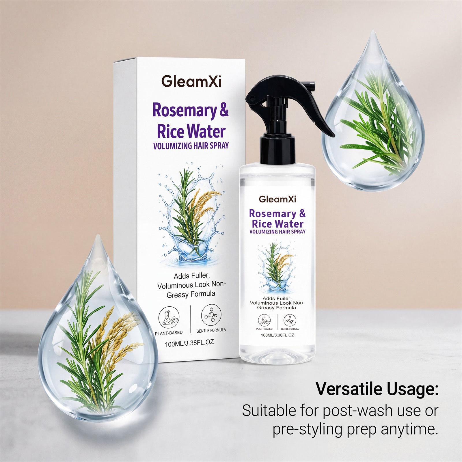 Rice Water Hair Volumizing Spr - Hair Care With Rice Water ulasan dan harga