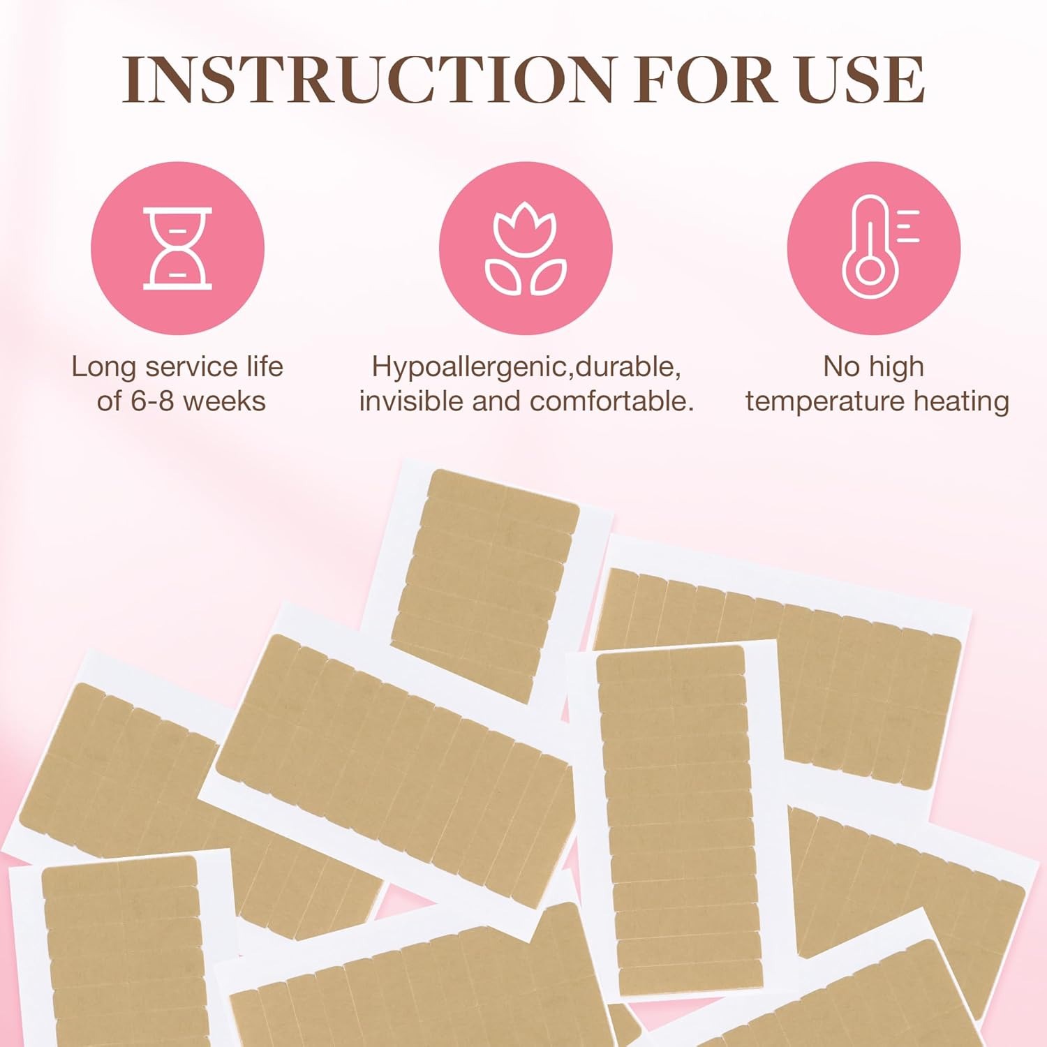 72Tabs(6sheets）Hair Extension  - Hair Extension Tape In ulasan dan harga