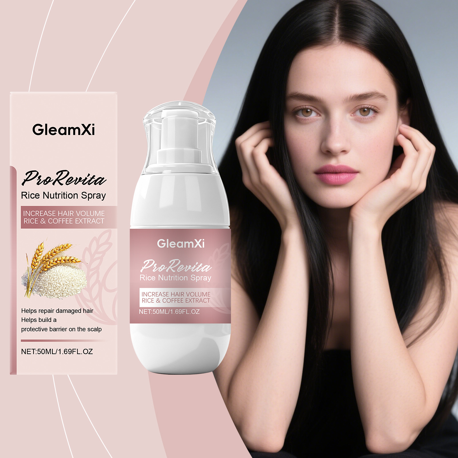 Rice Water Hair Spray Hair Gro - Hair Care With Rice Water ulasan dan harga