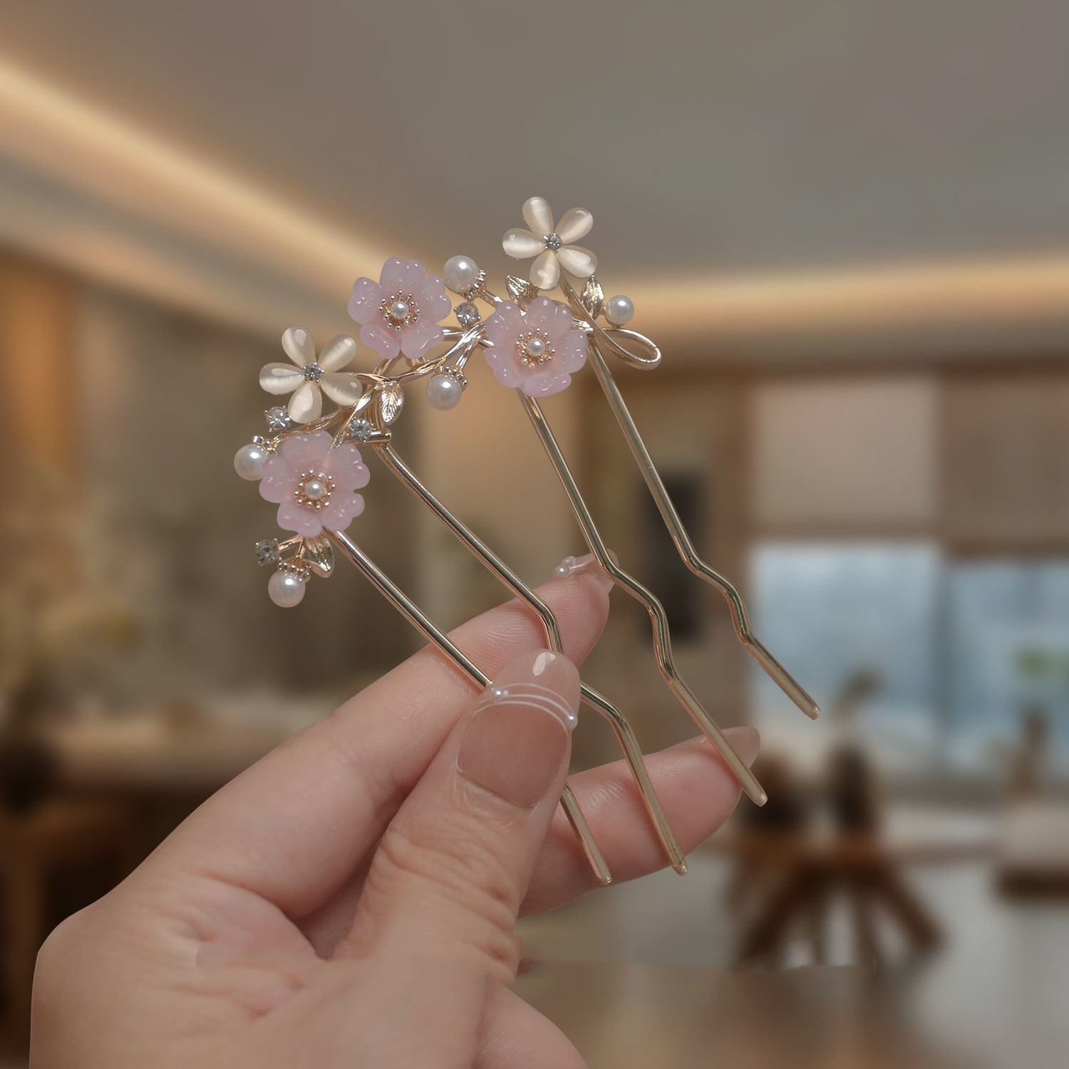 High-End Rhinestone Hair Styli - Hair Care Japanese ulasan dan harga