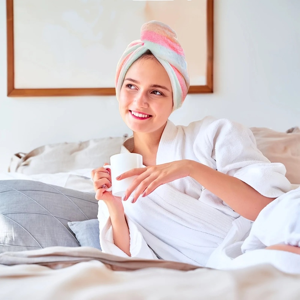 Ultra Absorbent Quick Dry Hair - Hair Turban Towel ulasan dan harga