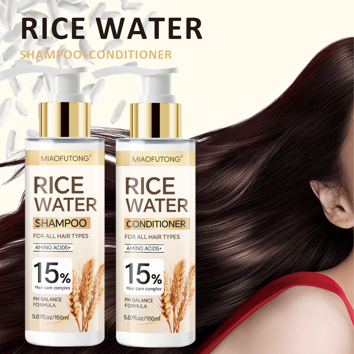 Rice Water Shampoo Conditioner - Hair Care With Rice Water ulasan dan harga