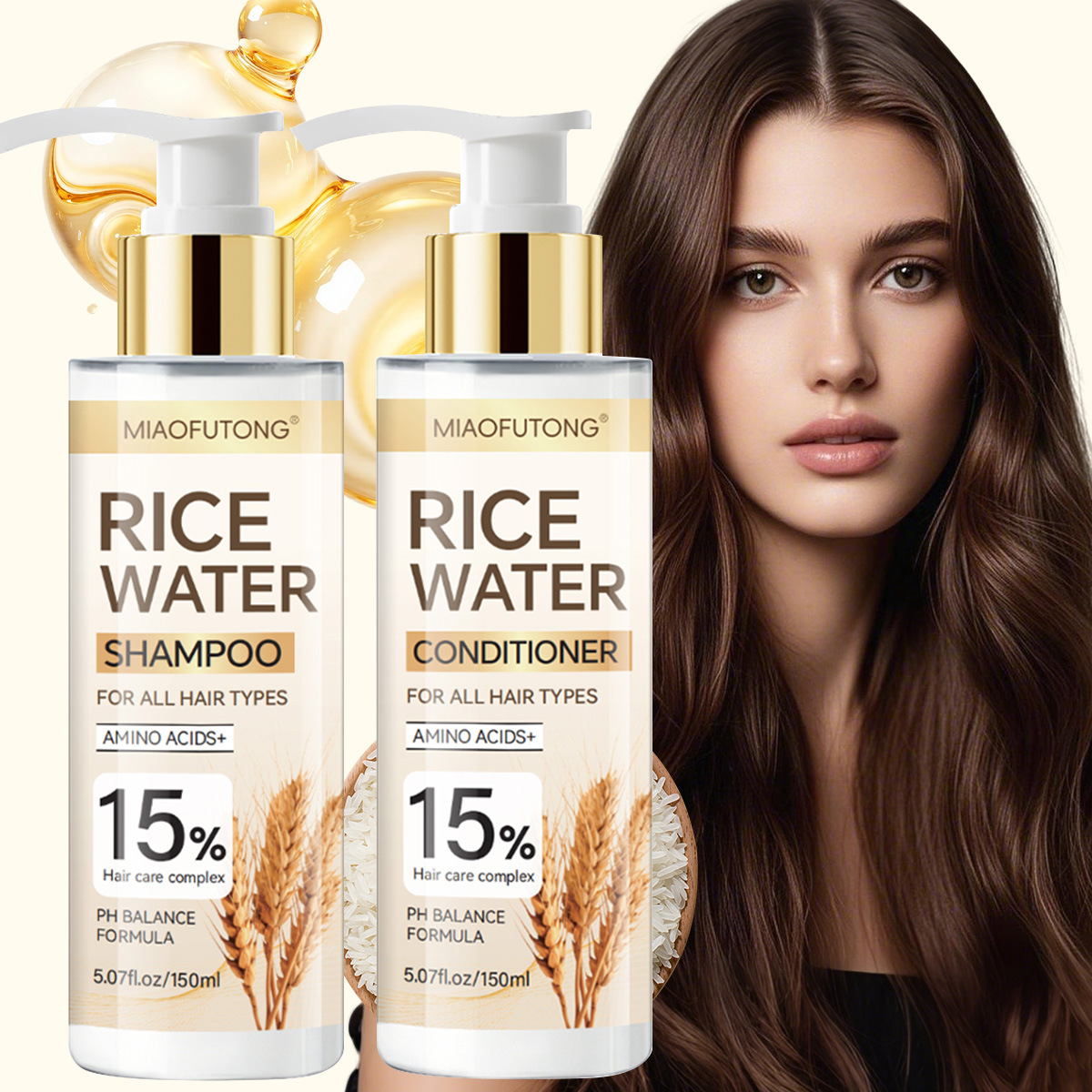 Rice Water Shampoo Conditioner - Hair Care With Rice Water ulasan dan harga
