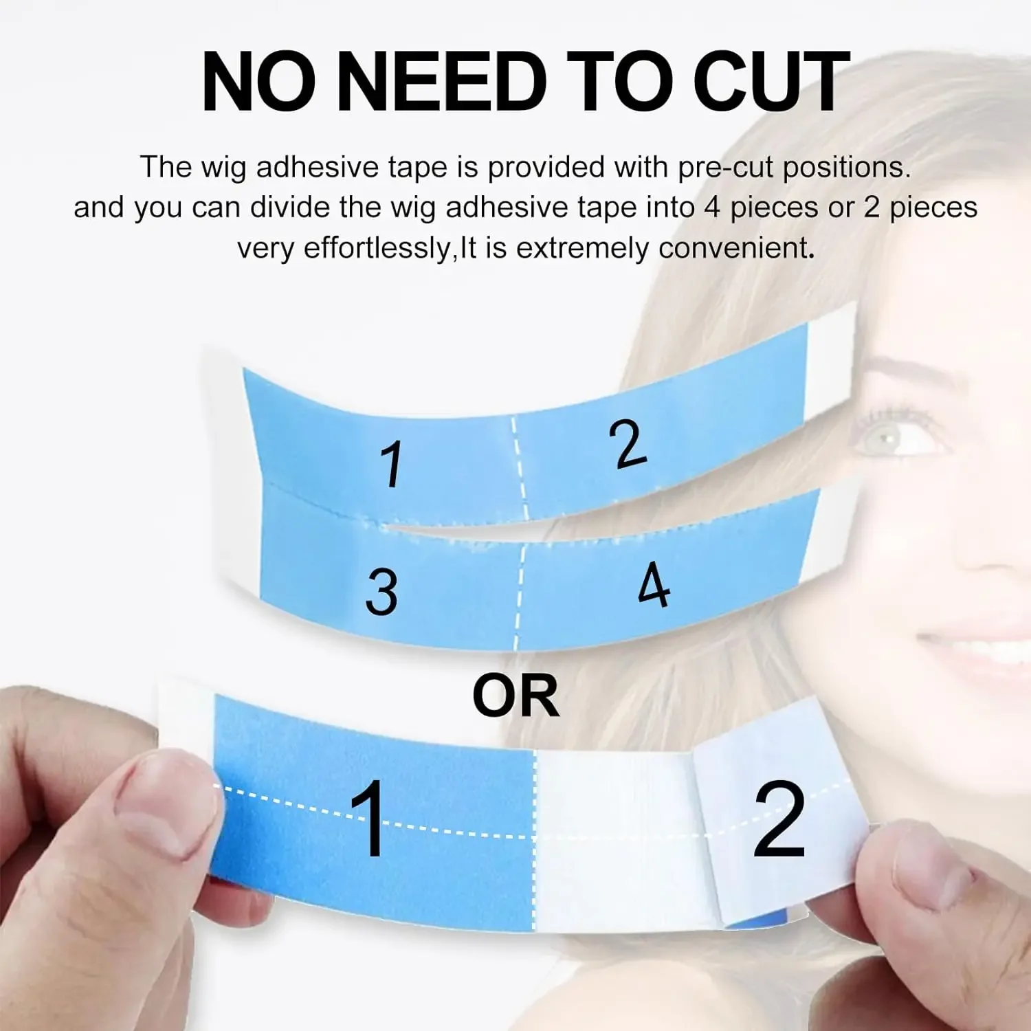 Super Strong Double Adhesive H - Hair Extension Tape In ulasan dan harga