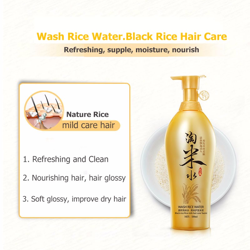 BIOAQUA Tradition Wash Rice Wa - Hair Care With Rice Water ulasan dan harga