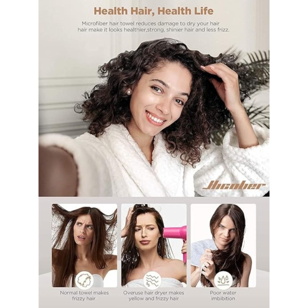 Quick Dry Hair Towel Wrap Anti - Hair Turban Towel ulasan dan harga
