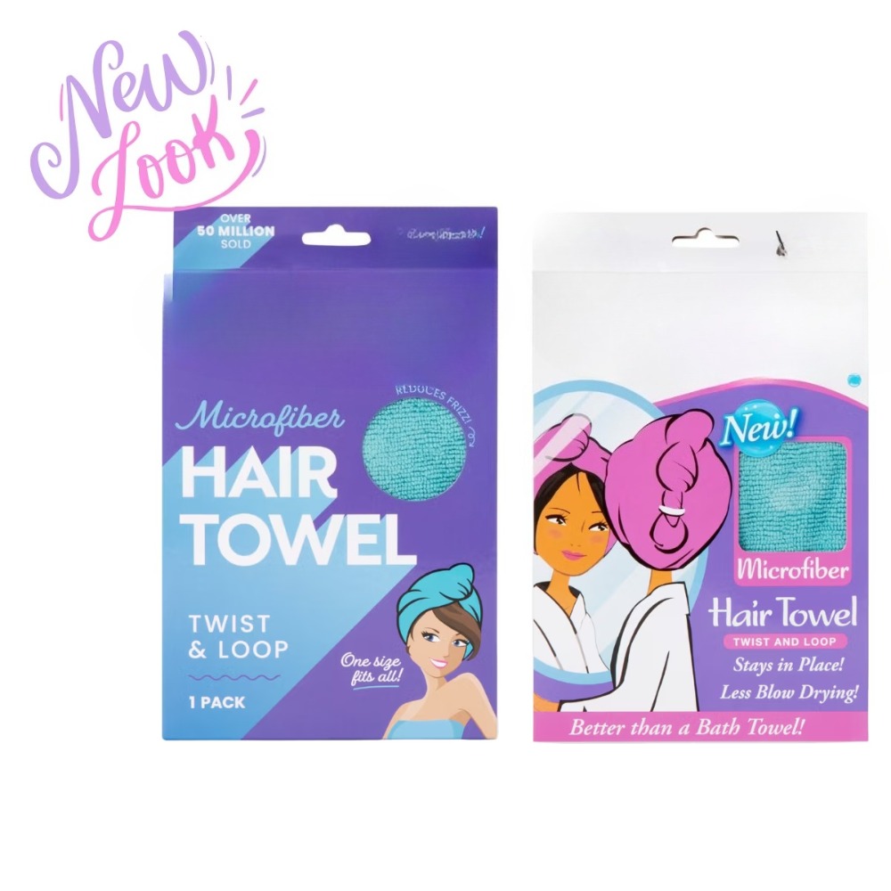 Peacock Blue Microfiber Hair T - Hair Turban Towel ulasan dan harga