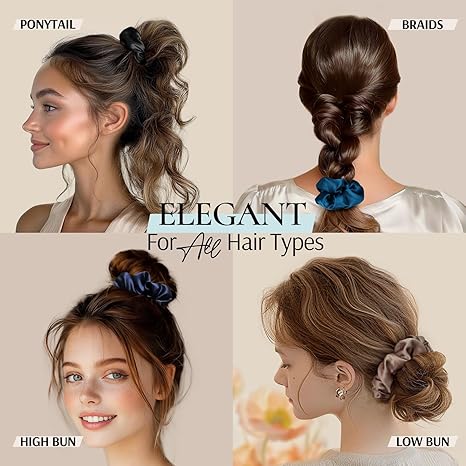 19 Pcs Satin Scrunchies for Wo - Hair Care Works ulasan dan harga