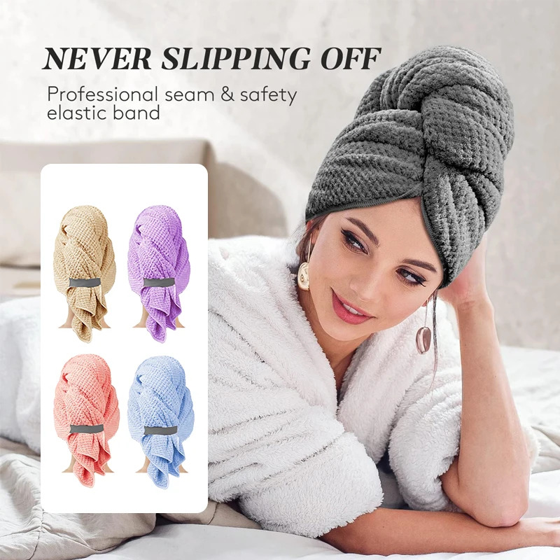 Ultra Absorbent Extra Large Mi - Hair Turban Towel ulasan dan harga