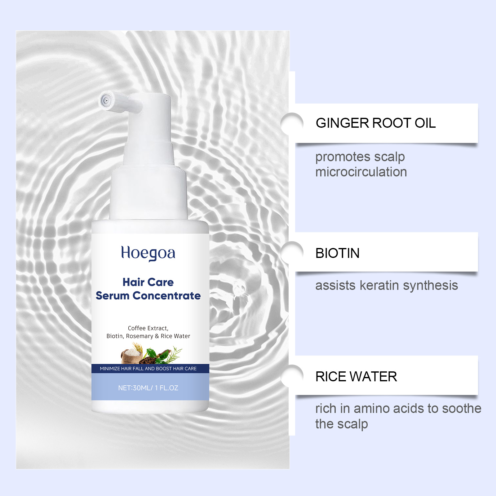 Hair Care Serum Caffeine Bioti - Hair Care With Rice Water ulasan dan harga