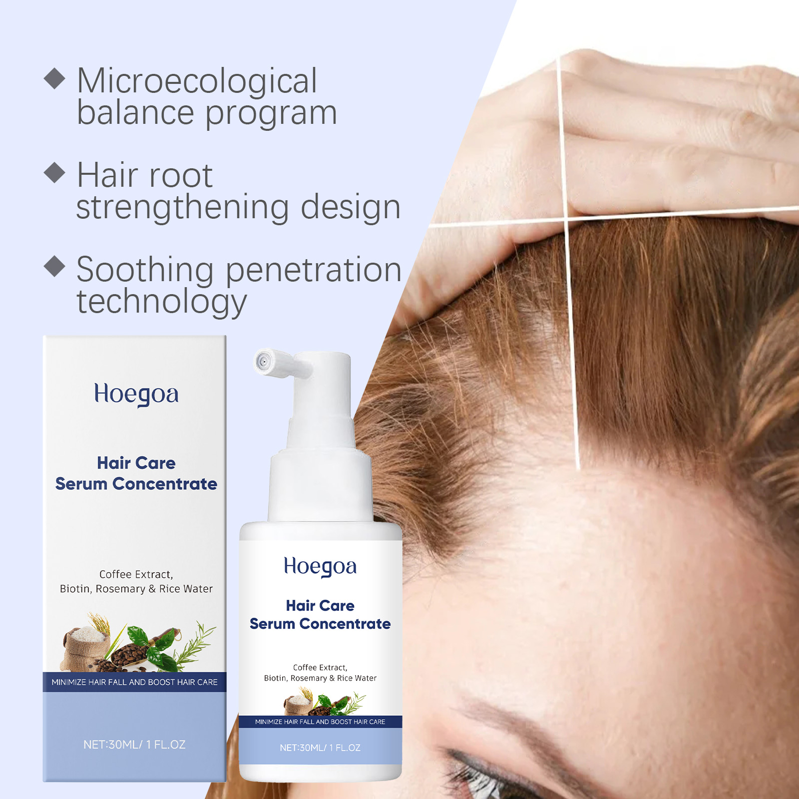 Hair Care Serum Caffeine Bioti - Hair Care With Rice Water ulasan dan harga