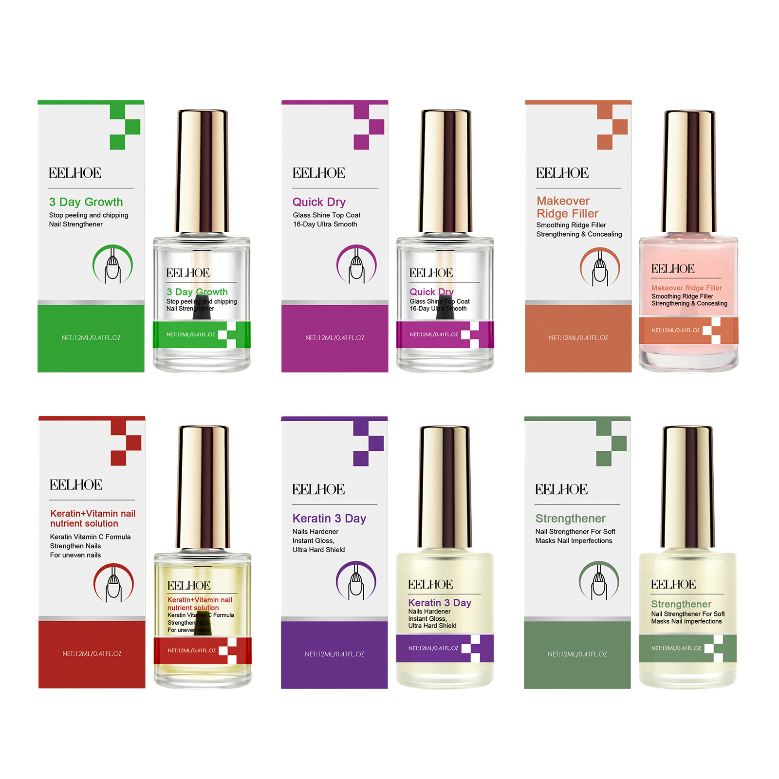 EELHOE 3 Days Keratin Nail Rep - Keratin Treatment Set ulasan dan harga
