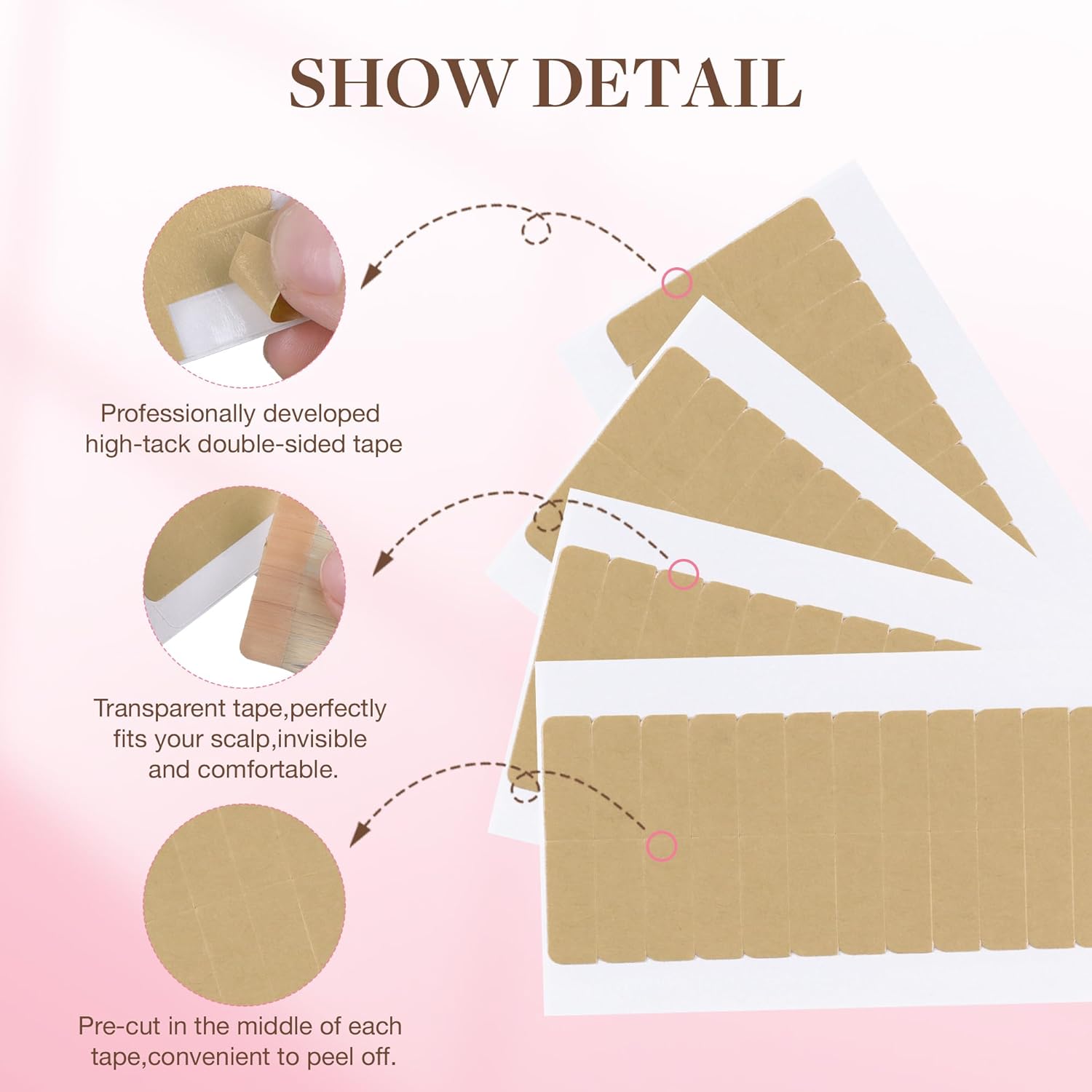 72Tabs(6sheets）Hair Extension  - Hair Extension Tape In ulasan dan harga