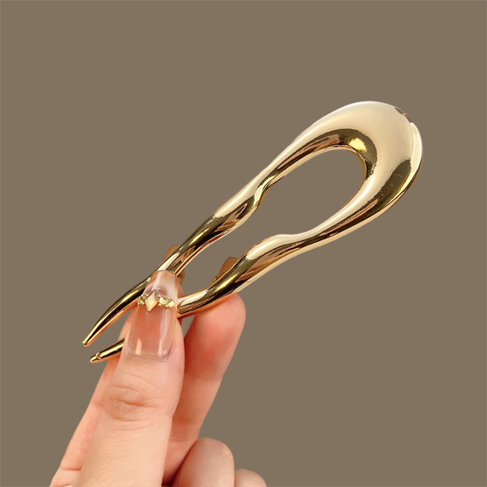 Simple Metal Alloy Hairpins U- - Hair Care Tools ulasan dan harga