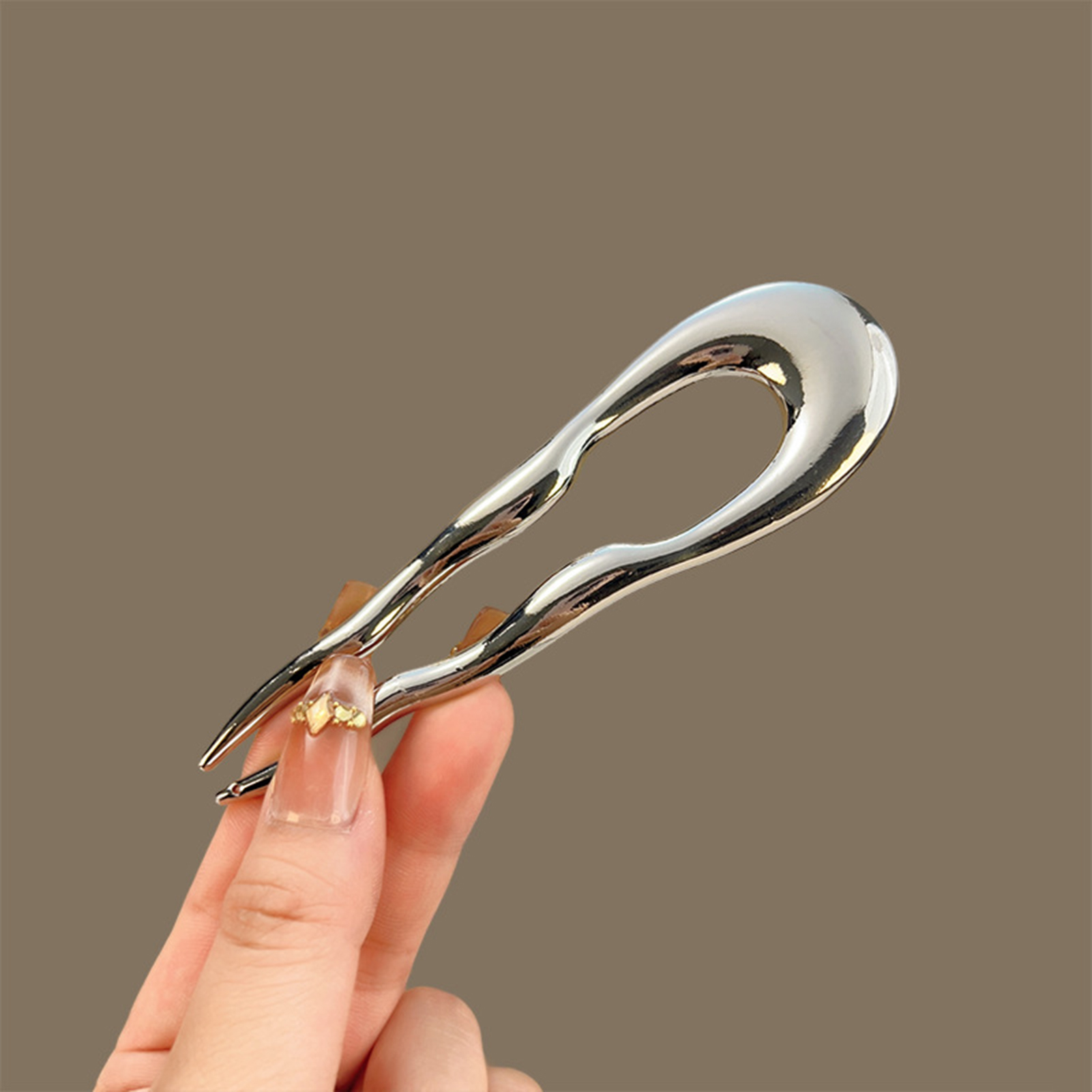 Simple Metal Alloy Hairpins U- - Hair Care Tools ulasan dan harga