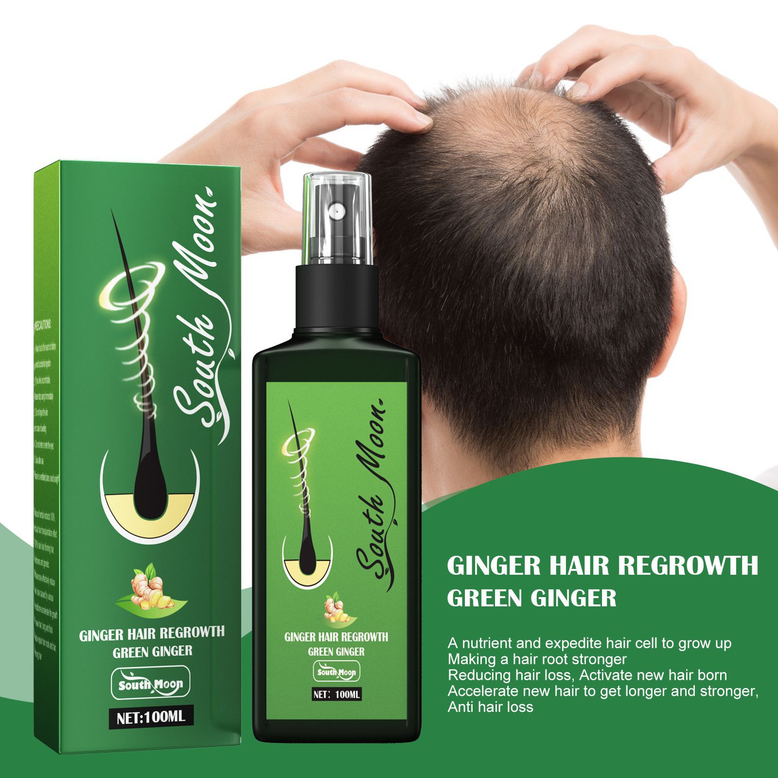 South Moon Ginger Hair Growth  - Hair Care Natural Products ulasan dan harga