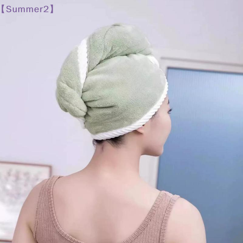 【Xia2】1/3Pcs Double Layer Micr - Hair Turban Towel ulasan dan harga