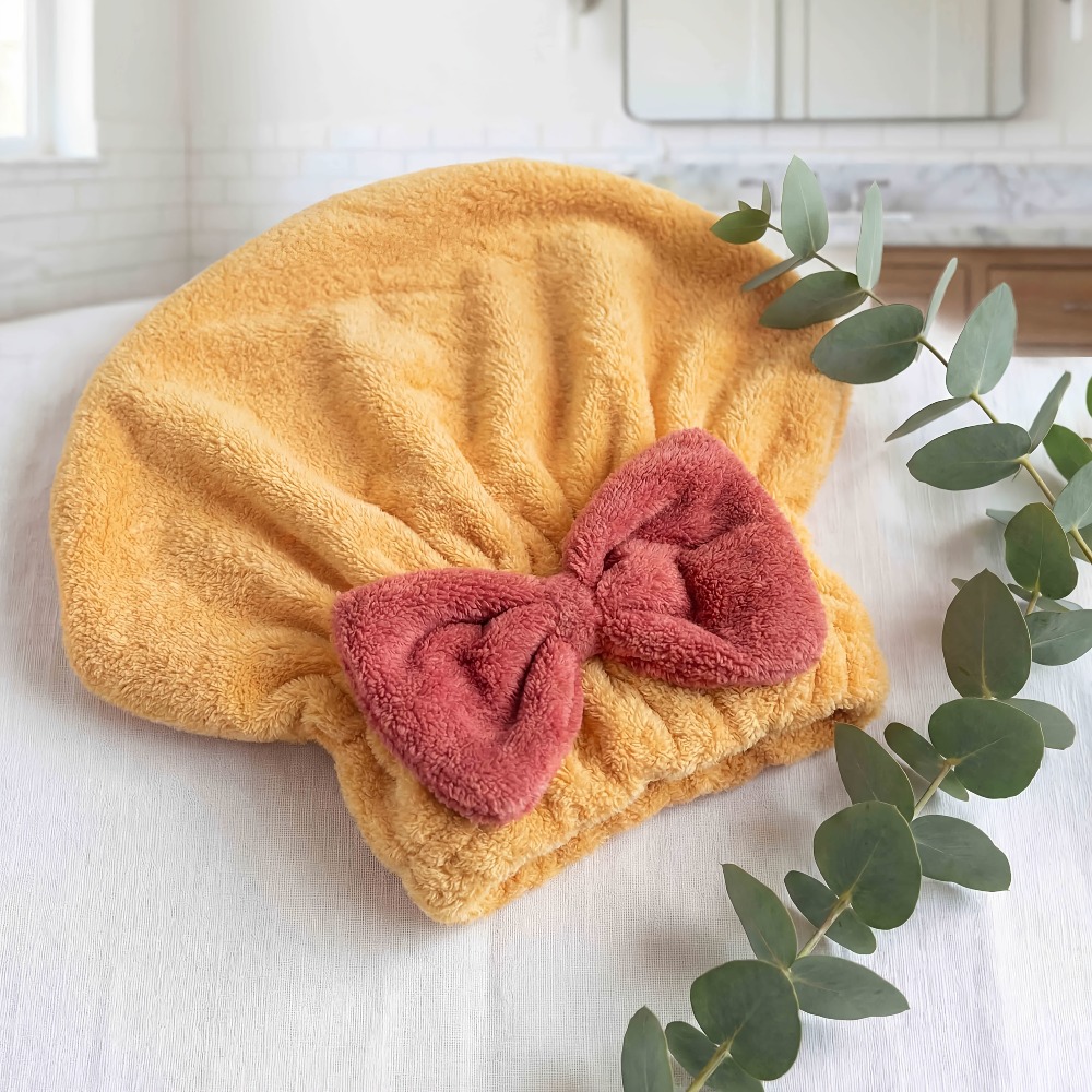 Microfiber Hair Drying Cap, Qu - Hair Turban Towel ulasan dan harga