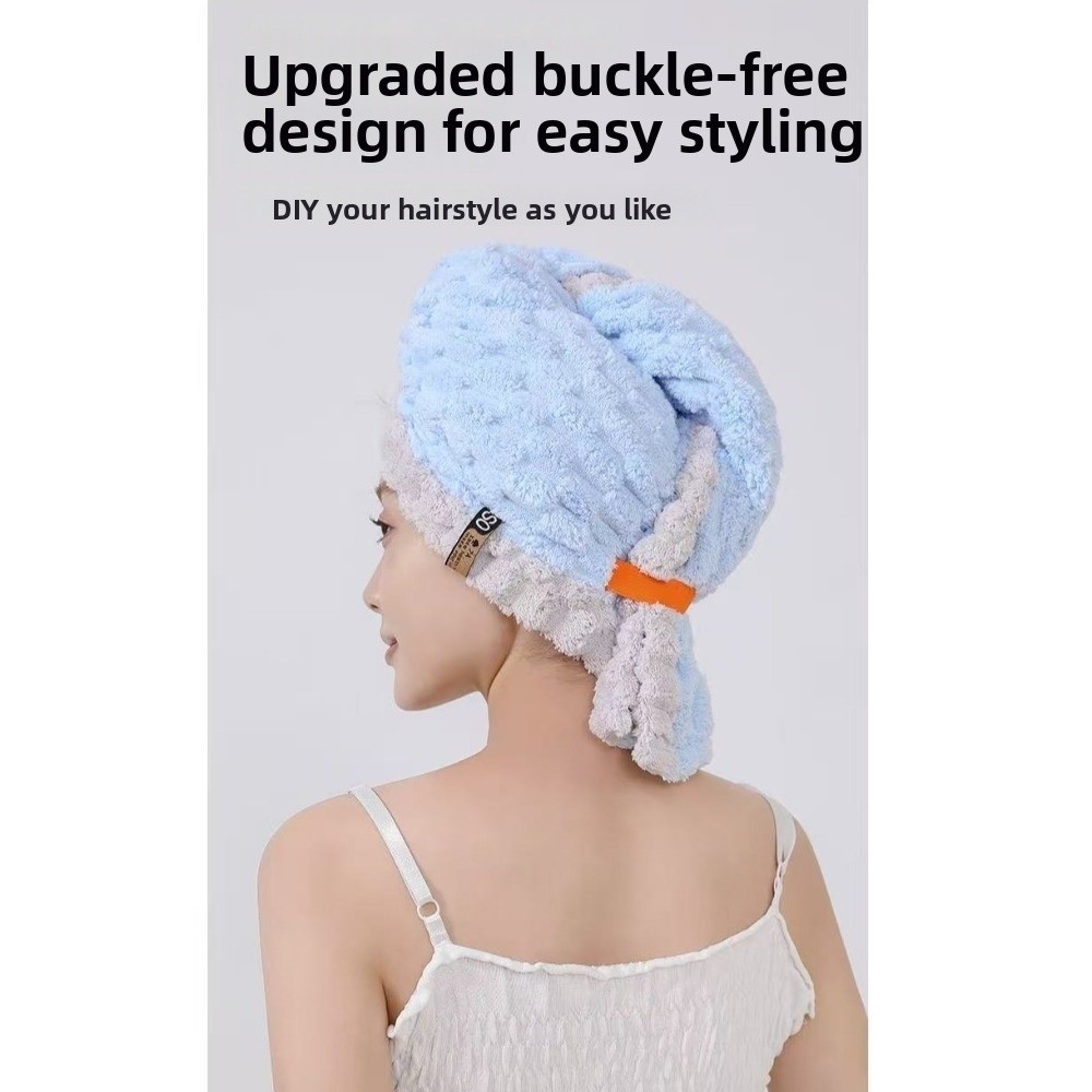 Reusable Extra Large Quick-Dry - Hair Turban Towel ulasan dan harga