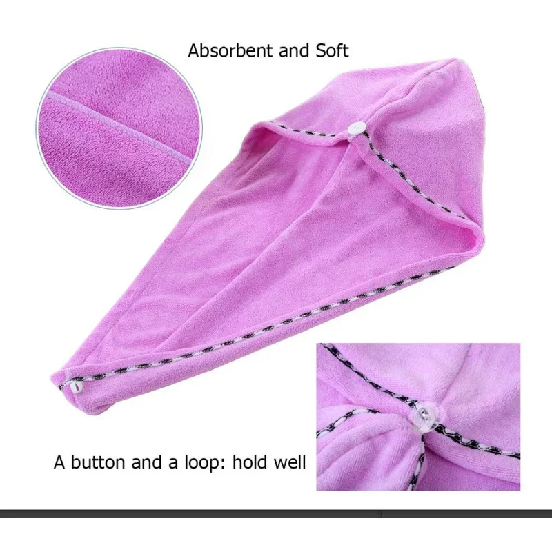 Microfiber Hair Towel Wrap Tow - Hair Turban Towel ulasan dan harga