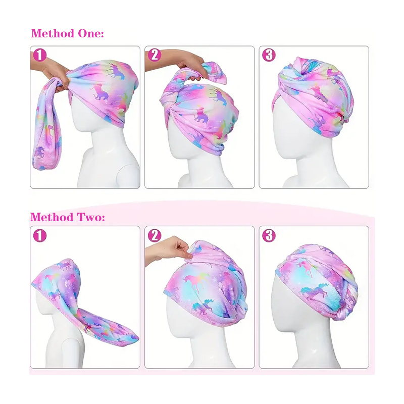 1 Pc Water-Absorbing Quick-Dry - Hair Turban Towel ulasan dan harga