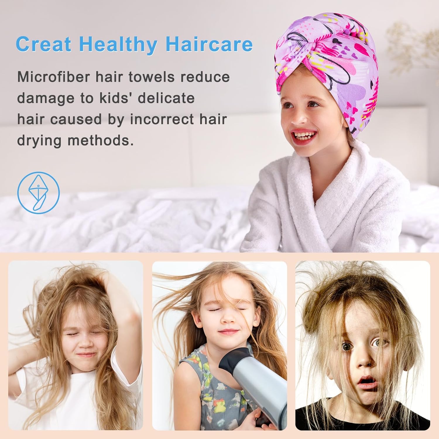 1 Pc Water-Absorbing Quick-Dry - Hair Turban Towel ulasan dan harga