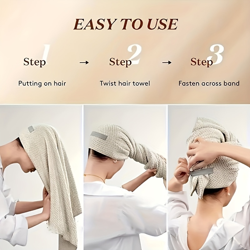 Women's Quick-Dry Hair Towel W - Hair Turban Towel ulasan dan harga
