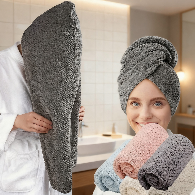 Women's Dry Hair Towel (Dry Ha - Hair Turban Towel ulasan dan harga