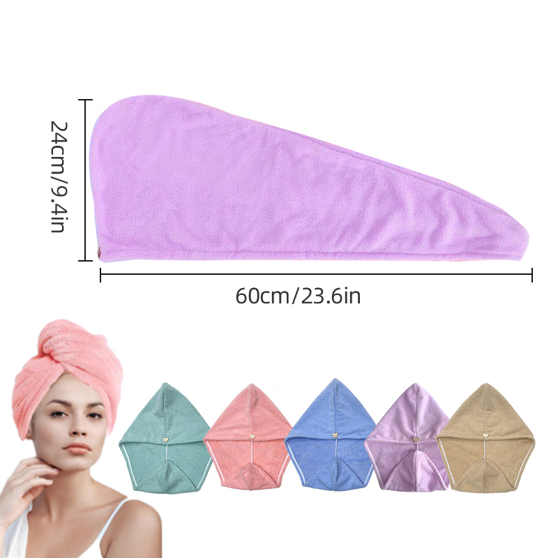 Microfiber Hair Towel Wrap for - Hair Turban Towel ulasan dan harga
